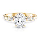 Rosec Jewels-Oval 2 Carat Lab Grown Diamond Solitaire Engagement Ring IGI Certified
