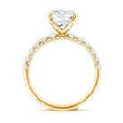 Rosec Jewels-Lab Grown Diamond Oblong Engagement Ring 3 Carat with IGI Certificate