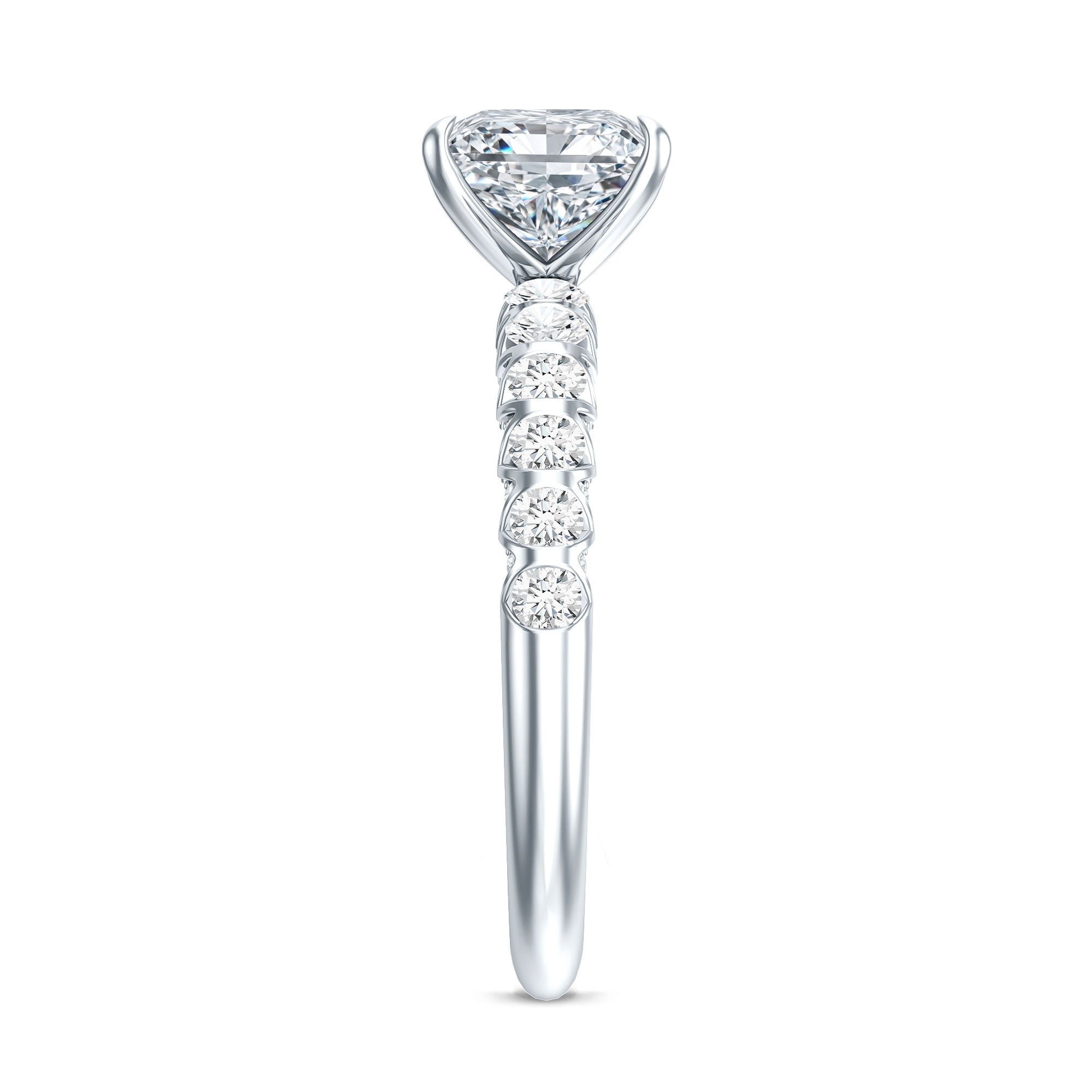 Rosec Jewels-2 Carat IGI Certified Lab Grown Diamond Princess Cut Engagement Ring
