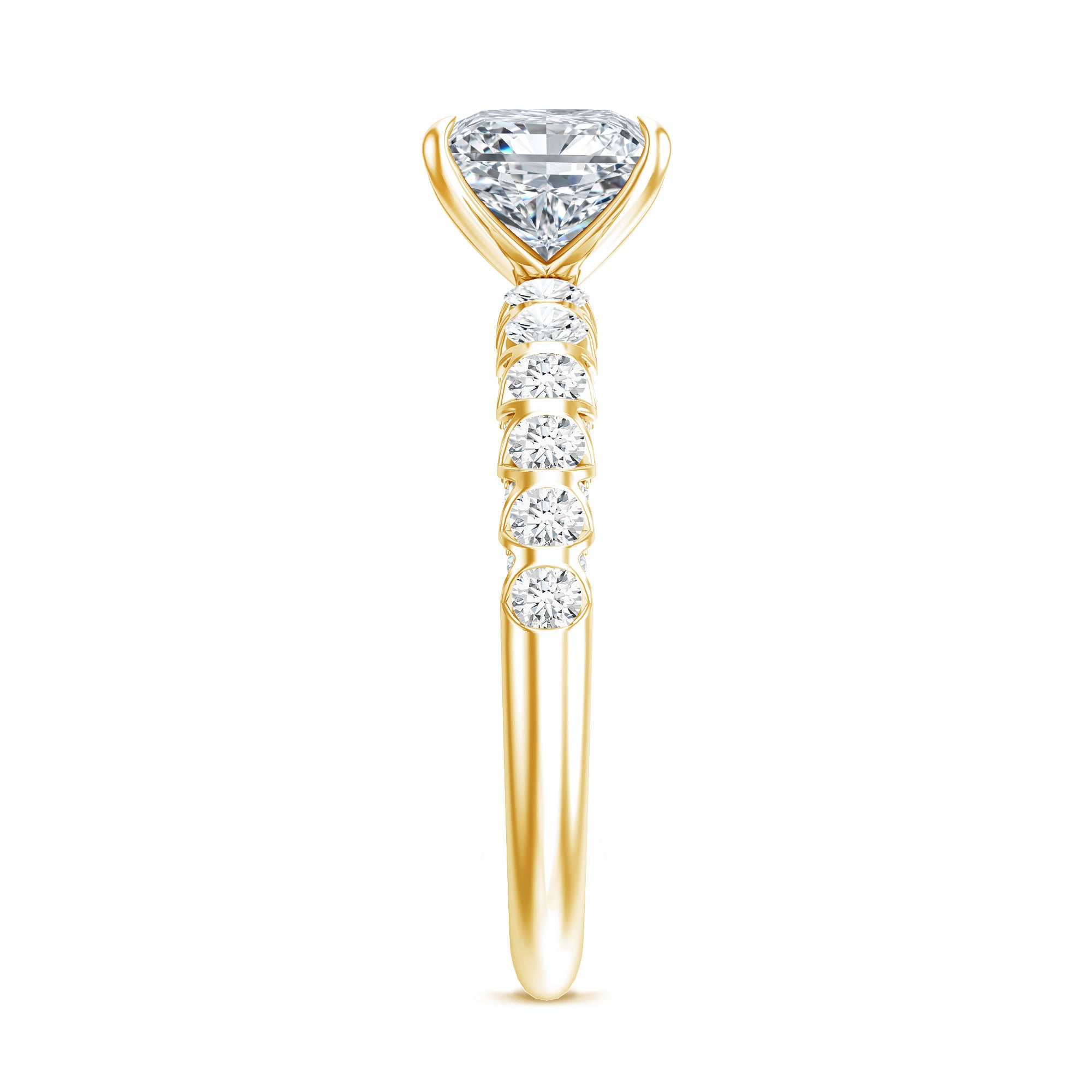 Rosec Jewels-2 Carat IGI Certified Lab Grown Diamond Princess Cut Engagement Ring