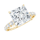 Rosec Jewels-IGI Certified Lab Grown Diamond 3 Carat Square Cut Engagement Ring