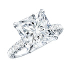 Princess Cut 5 Carat Lab Grown Big Diamond Engagement Ring IGI Certified Lab - ( E-VS1 ) - Rosec Jewels