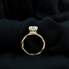 Rosec Jewels-Princess Cut 4 Carat Lab Grown Diamond Braided Engagement Ring IGI Certified