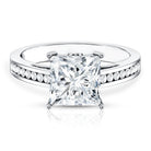 Rosec Jewels-Solitaire Princess Cut Lab Grown Diamond Engagement Ring 4 Carat IGI Certified