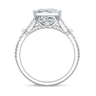 Rosec Jewels-IGI Certified Princess Cut Lab Grown Diamond 4 Carat Engagement Ring in Split Shank