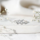 Rosec Jewels-Nature Inspired Lab Grown Diamond Olive Leaf Branch Ring