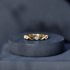 Rosec Jewels-Infinity Inspired Lab Grown Diamond Stackable Ring for Women