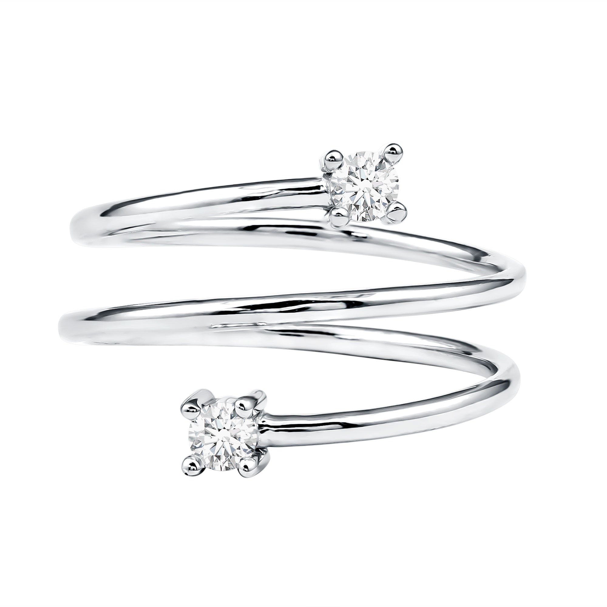 Rosec Jewels-Lab Grown Diamond Spiral Ring