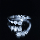 Rosec Jewels-Bezel Set Lab Grown Diamond Anniversary Ring for Women