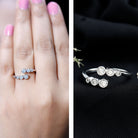 Rosec Jewels-Bezel Set Lab Grown Diamond Anniversary Ring for Women