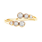 Rosec Jewels-Bezel Set Lab Grown Diamond Anniversary Ring for Women