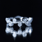 Rosec Jewels-Bezel Set Lab Grown Diamond Curved Wedding Band