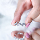Rosec Jewels-Bezel Set Lab Grown Diamond Curved Wedding Band