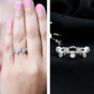 Rosec Jewels-Bezel Set Lab Grown Diamond Curved Wedding Band
