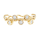 Rosec Jewels-Bezel Set Lab Grown Diamond Curved Wedding Band