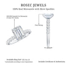 IGI Certified Lab Grown Diamond 2 Carat Emerald Cut Engagement Ring Lab - ( EF-VS ) - Rosec Jewels
