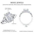 3 Carat Lab Created Diamond Celtic Design Engagement Ring with IGI Certificate Lab - ( E-VS1 ) - Rosec Jewels