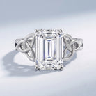 3 Carat Lab Created Diamond Celtic Design Engagement Ring with IGI Certificate Lab - ( E-VS1 ) - Rosec Jewels
