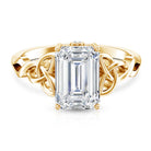 3 Carat Lab Created Diamond Celtic Design Engagement Ring with IGI Certificate Lab - ( E-VS1 ) - Rosec Jewels