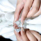 Rosec Jewels-IGI Certified Emerald Cut Lab Grown Diamond Split Shank Engagement Ring 2 Carat
