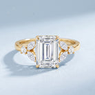 IGI Certified Lab Grown Diamond Emerald Cut Engagement Ring 3 Carat Lab - ( E-VS1 ) - Rosec Jewels