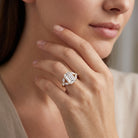 IGI Certified Emerald Cut Lab Grown Diamond Statement Engagement Ring 5 Carat Lab - ( E-VS1 ) - Rosec Jewels