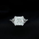 Rosec Jewels-IGI Certified 3 Carat Lab Grown Diamond Princess Cut Engagement Ring with Celtic Knot