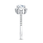 IGI Certified 2 Carat Cushion Cut Lab Grown Diamond Halo Engagement Ring Lab - ( E-VS1 ) - Rosec Jewels