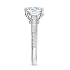 4 Carat Engagement Ring with IGI Certified Cushion Cut Lab Grown Diamond Lab - ( E-VS1 ) - Rosec Jewels