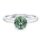 Rosec Jewels-Solitaire 2 Carat Engagement Ring with IGI Certified Lab Grown Green Diamond