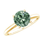 Rosec Jewels-3 Carat Lab Grown Green Diamond Engagement Ring with IGI Certificate