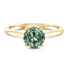 Rosec Jewels-3 Carat Lab Grown Green Diamond Engagement Ring with IGI Certificate