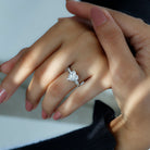 Rosec Jewels-IGI Certified 2 Carat Lab Grown Diamond Heart Engagement Ring for Women