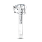IGI Certified 3 Carat Lab Grown Diamond Heart Engagement Ring Lab - ( E-VS1 ) - Rosec Jewels