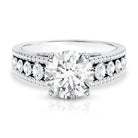 Rosec Jewels-IGI Certified 3 Carat Lab Diamond Statement Engagement Ring with Side Stones