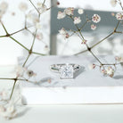 Lab Grown 4 Carat Diamond Princess Cut Engagement Ring with IGI Certificate Lab - ( E-VS1 ) - Rosec Jewels