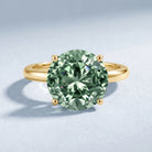 IGI Certified Huge Lab Grown Green Diamond Solitaire Engagement Ring 5 Carat VS1 - Rosec Jewels
