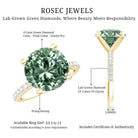 IGI Certified Lab Grown Green Diamond Round Solitaire Engagement Ring 4 Carat Vivid Green - VS1 - Rosec Jewels