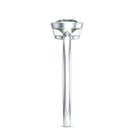 Bezel Set 1 Carat Solitaire Engagement Ring with IGI Certified Lab Created Green Diamond Vivid Green - VS1 - Rosec Jewels