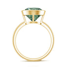Rosec Jewels-Bezel Set 4 Carat Lab Grown Green Diamond Solitaire Engagement Ring with IGI Certificate