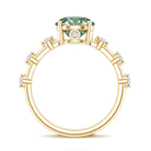 Lab Grown 2 Carat Green Diamond Engagement Ring with IGI Certificate Vivid Green - VS1 - Rosec Jewels