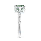 Rosec Jewels-Lab Grown 3 Carat Green Diamond Engagement Ring with IGI Certificate