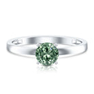 Rosec Jewels-IGI Certified 1 Carat Lab Grown Green Diamond Ring Solitaire