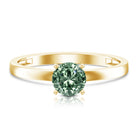 Rosec Jewels-IGI Certified 1 Carat Lab Grown Green Diamond Ring Solitaire