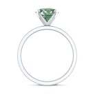 Rosec Jewels-IGI Certified 2 Carat Lab Grown Green Diamond Solitaire Engagement Ring in Peg Head Setting