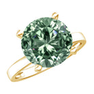 Rosec Jewels-Huge 5 Carat Lab Grown Green Diamond Solitaire Engagement Ring with IGI Certificate
