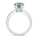 Rosec Jewels-2 Carat Lab Grown Vivid Green Diamond Solitaire Engagement Ring with IGI Certificate