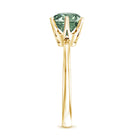 Rosec Jewels-2 Carat Lab Grown Vivid Green Diamond Solitaire Engagement Ring with IGI Certificate