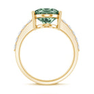 Rosec Jewels-IGI Certified Lab Grown Green Diamond Oval Solitaire Engagement Ring 5 Carat
