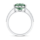 Rosec Jewels-IGI Certified Lab Grown Green Diamond Oval Solitaire Engagement Ring 5 Carat